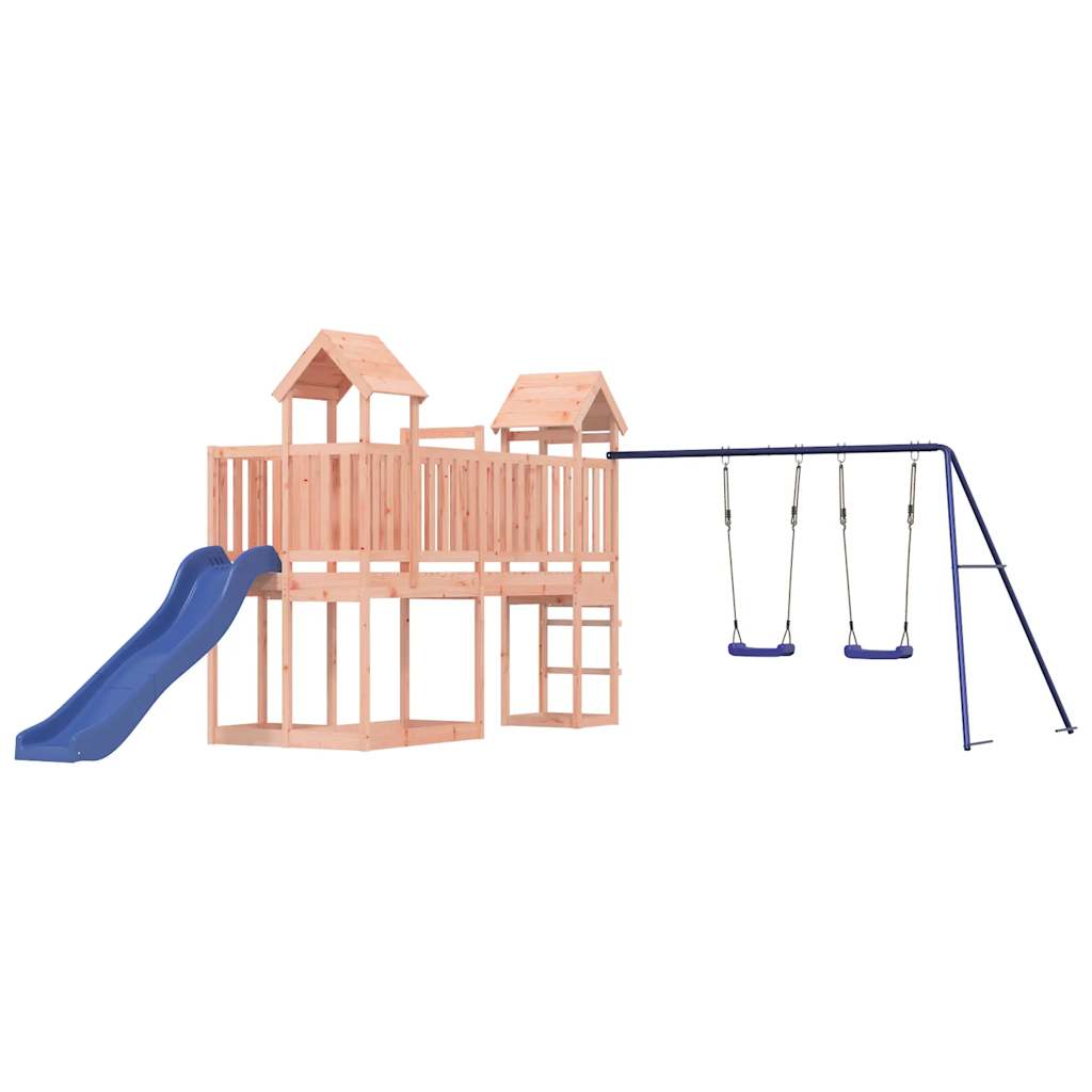 Spielturm aus imprägniertem Kiefernholz und massivem Douglasien- und Kiefernholz