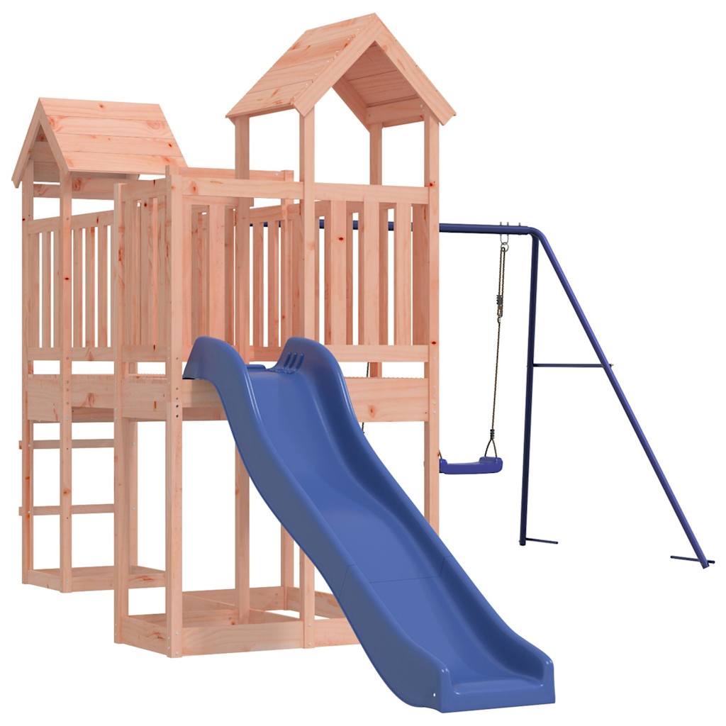 Spielturm aus imprägniertem Kiefernholz und massivem Douglasien- und Kiefernholz