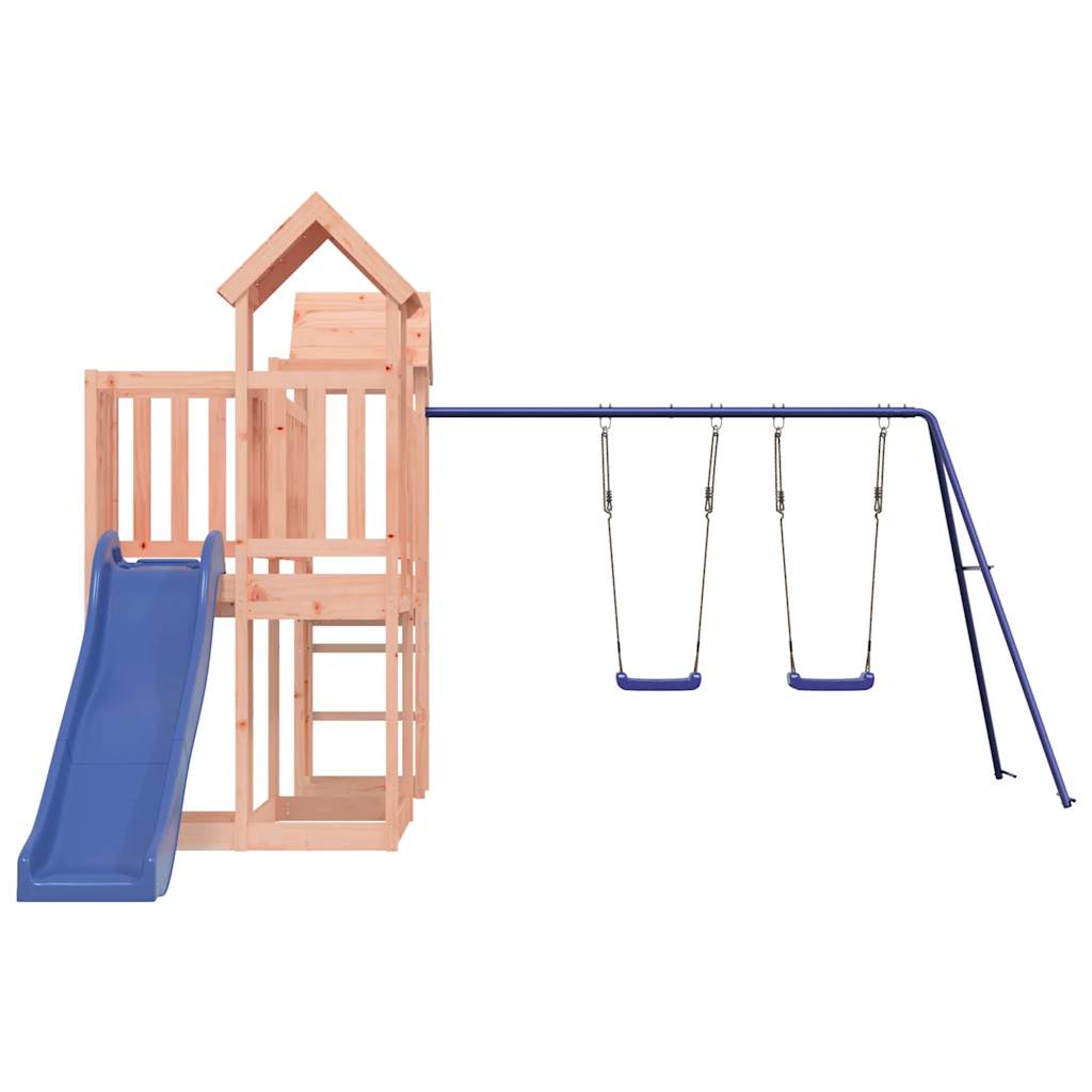 Spielturm aus imprägniertem Kiefernholz und massivem Douglasien- und Kiefernholz