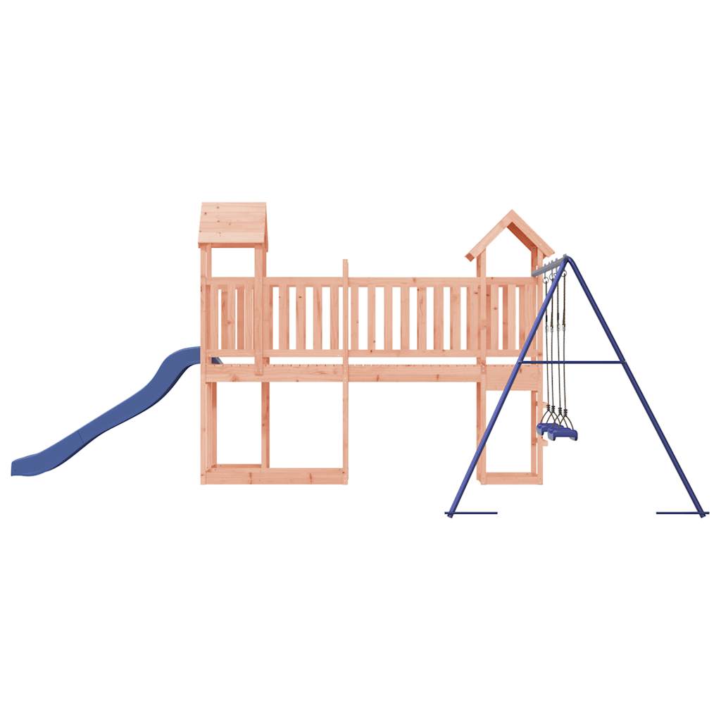 Spielturm aus imprägniertem Kiefernholz und massivem Douglasien- und Kiefernholz