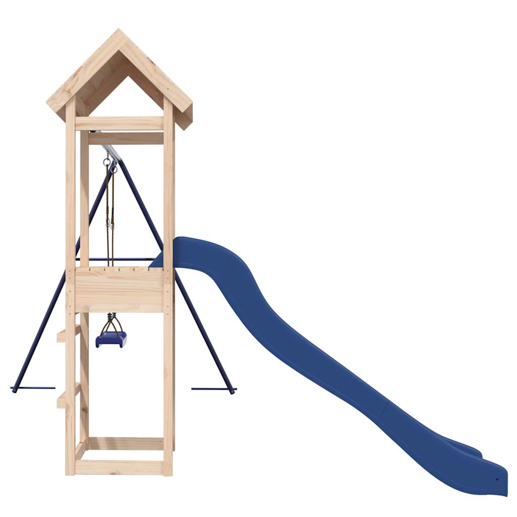 Spielturm aus imprägniertem Kiefernholz und massivem Douglasien- und Kiefernholz