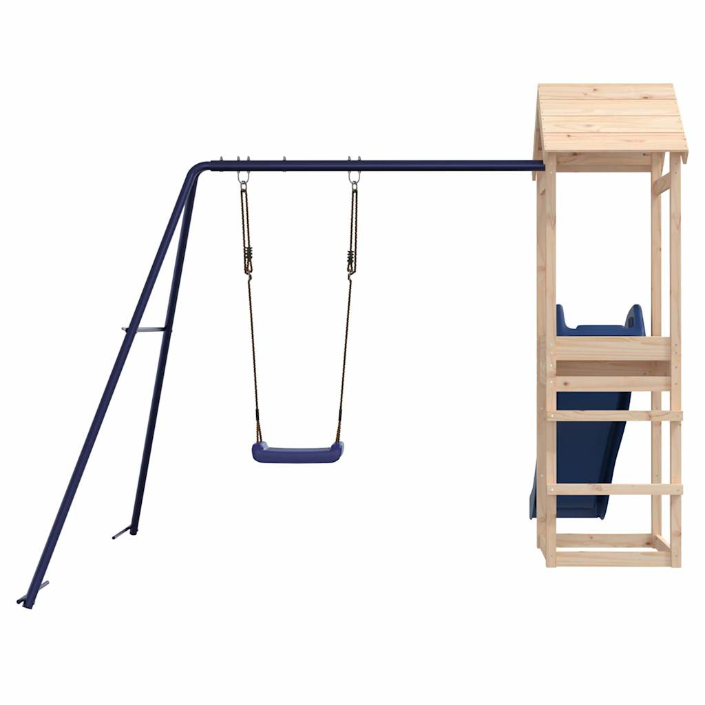 Spielturm aus imprägniertem Kiefernholz und massivem Douglasien- und Kiefernholz