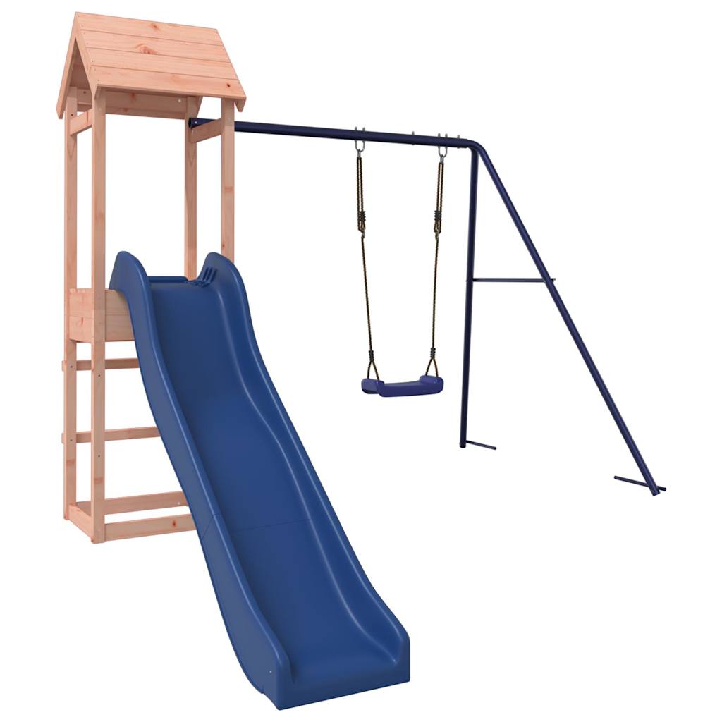 Spielturm aus imprägniertem Kiefernholz und massivem Douglasien- und Kiefernholz