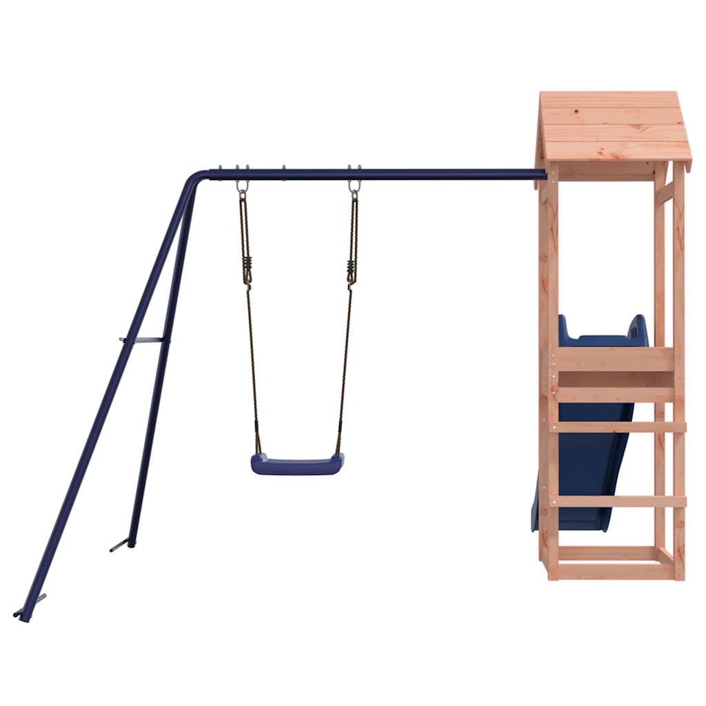Spielturm aus imprägniertem Kiefernholz und massivem Douglasien- und Kiefernholz