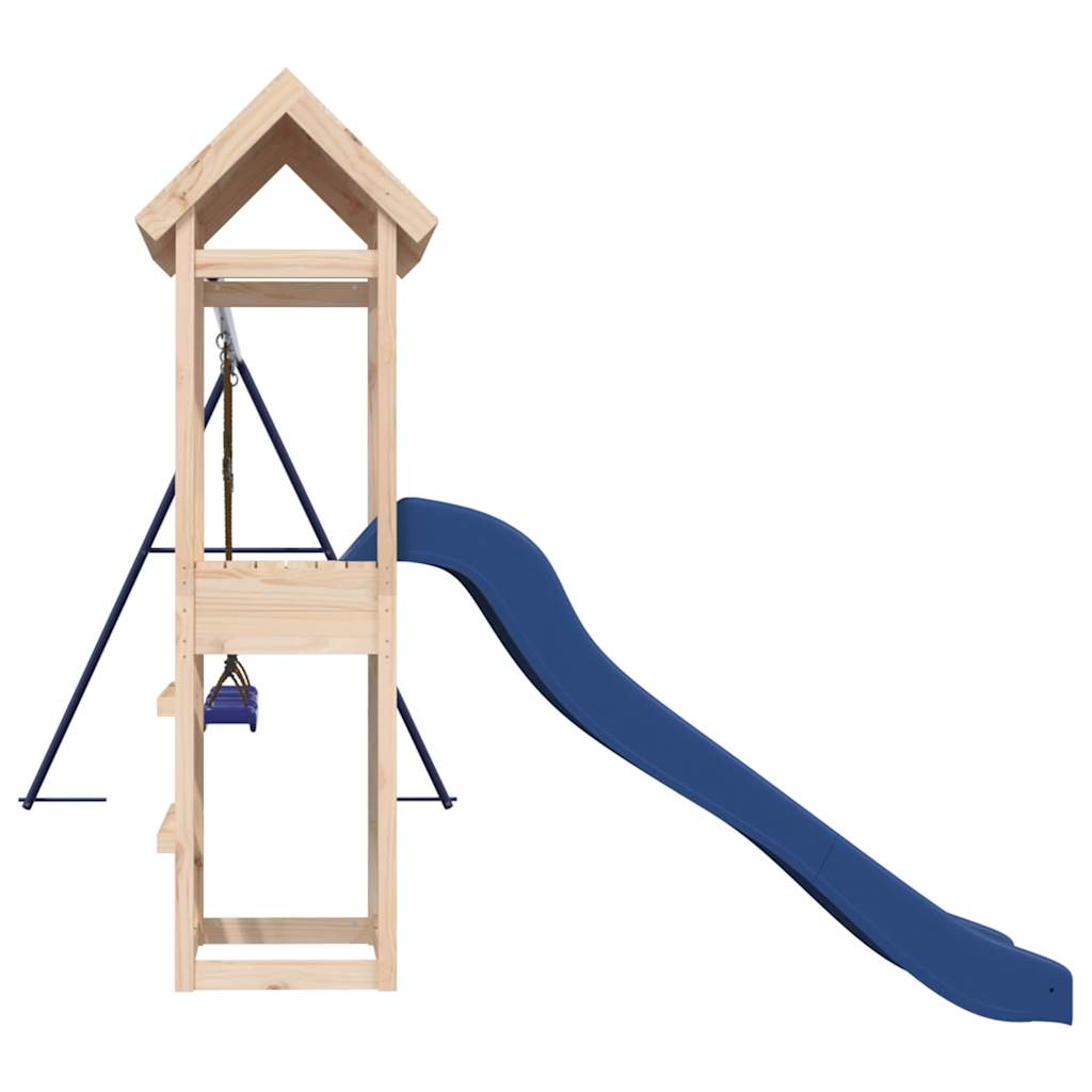 Spielturm aus imprägniertem Kiefernholz und massivem Douglasien- und Kiefernholz