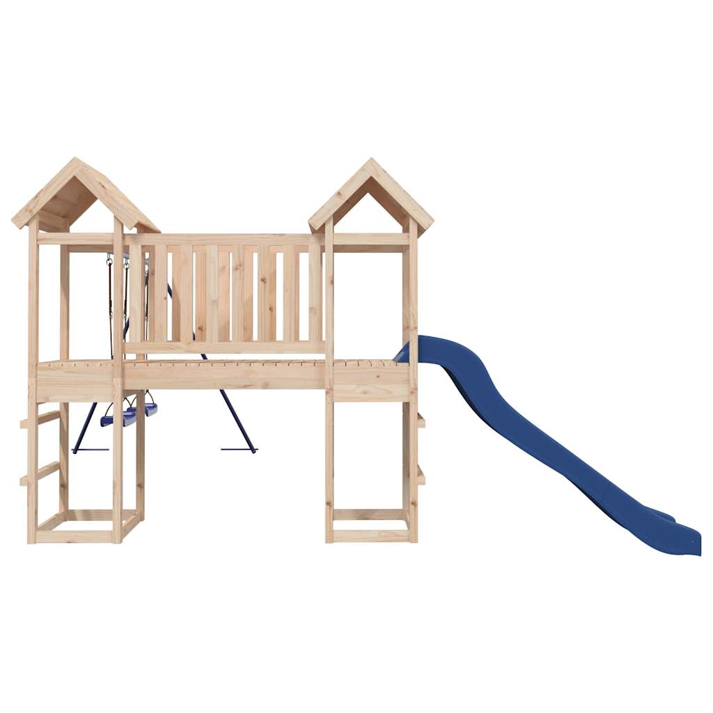 Spielturm Massivholz aus Kiefer und Douglasie, Imprägniertes Kiefernholz - Yekta