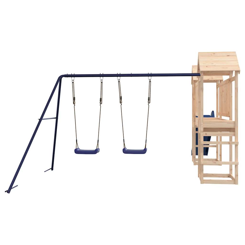Spielturm Massivholz aus Kiefer und Douglasie, Imprägniertes Kiefernholz - Yekta