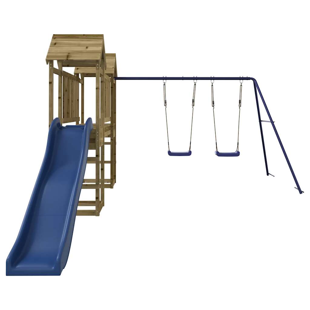 Spielturm Massivholz aus Kiefer und Douglasie, Imprägniertes Kiefernholz - Yekta