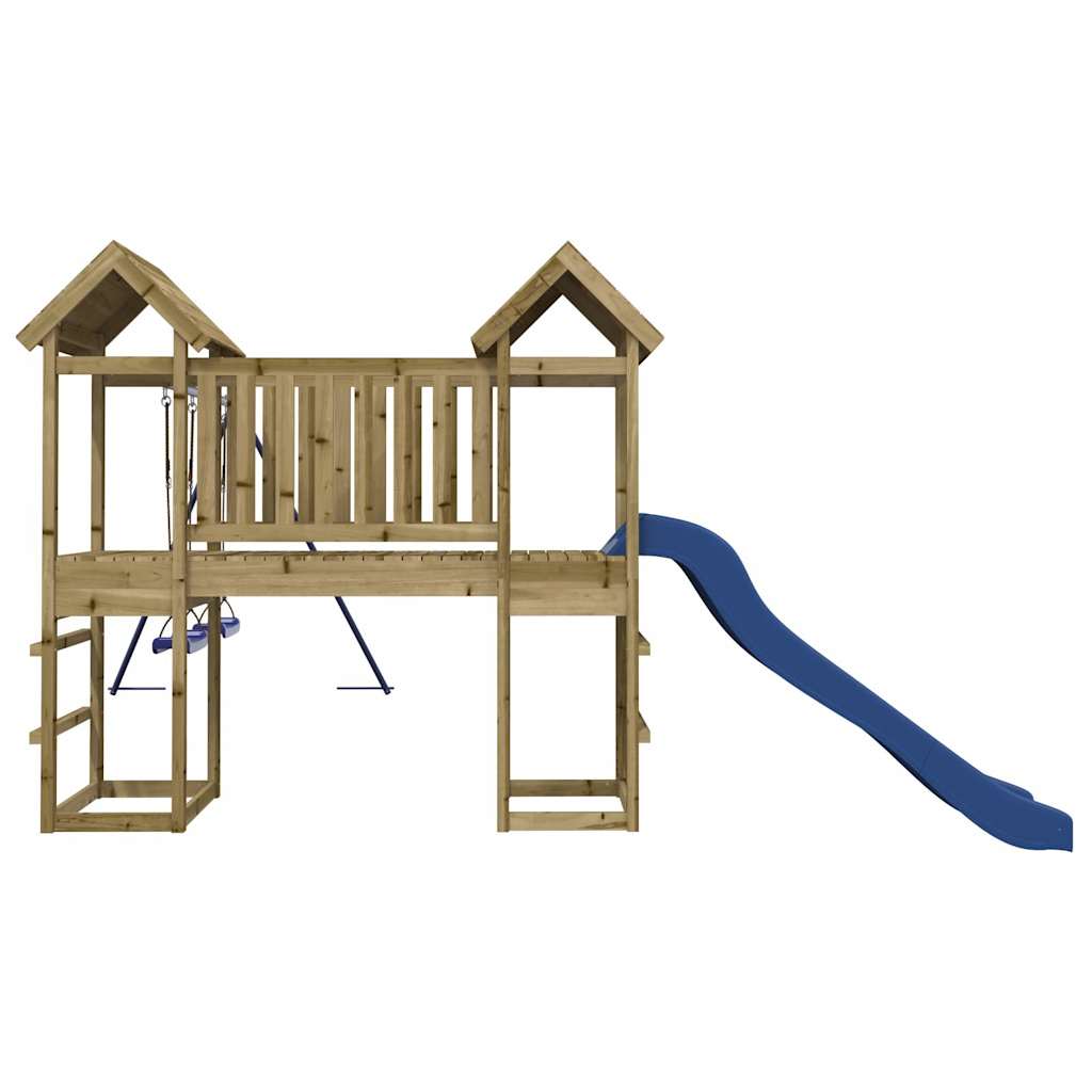Spielturm Massivholz aus Kiefer und Douglasie, Imprägniertes Kiefernholz - Yekta