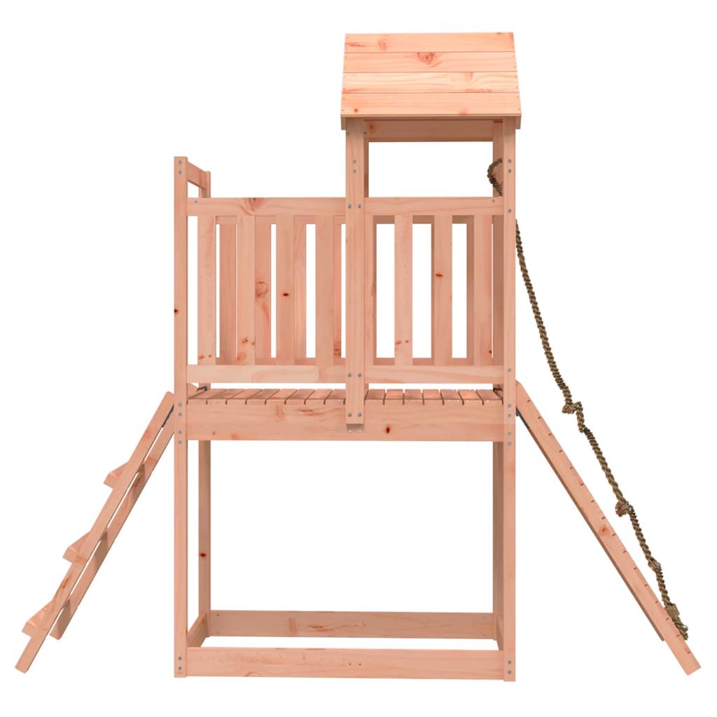Spielturm mit Kletterwand aus imprägniertem Kiefernholz und Douglasie Massivholz