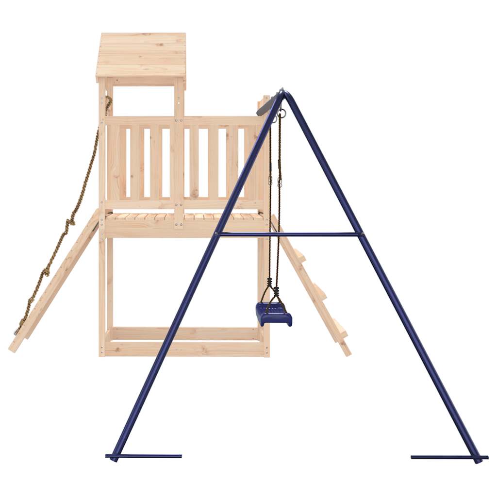 Spielturm aus imprägniertem Kiefernholz und massivem Douglasien- und Kiefernholz