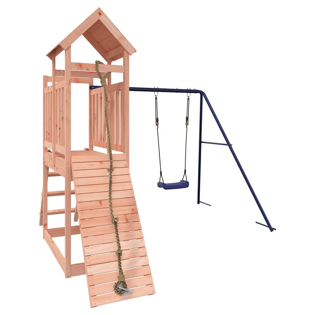 Spielturm aus imprägniertem Kiefernholz und massivem Douglasien- und Kiefernholz