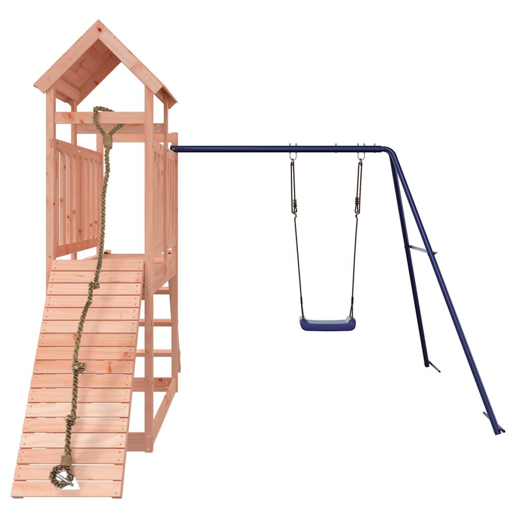 Spielturm aus imprägniertem Kiefernholz und massivem Douglasien- und Kiefernholz