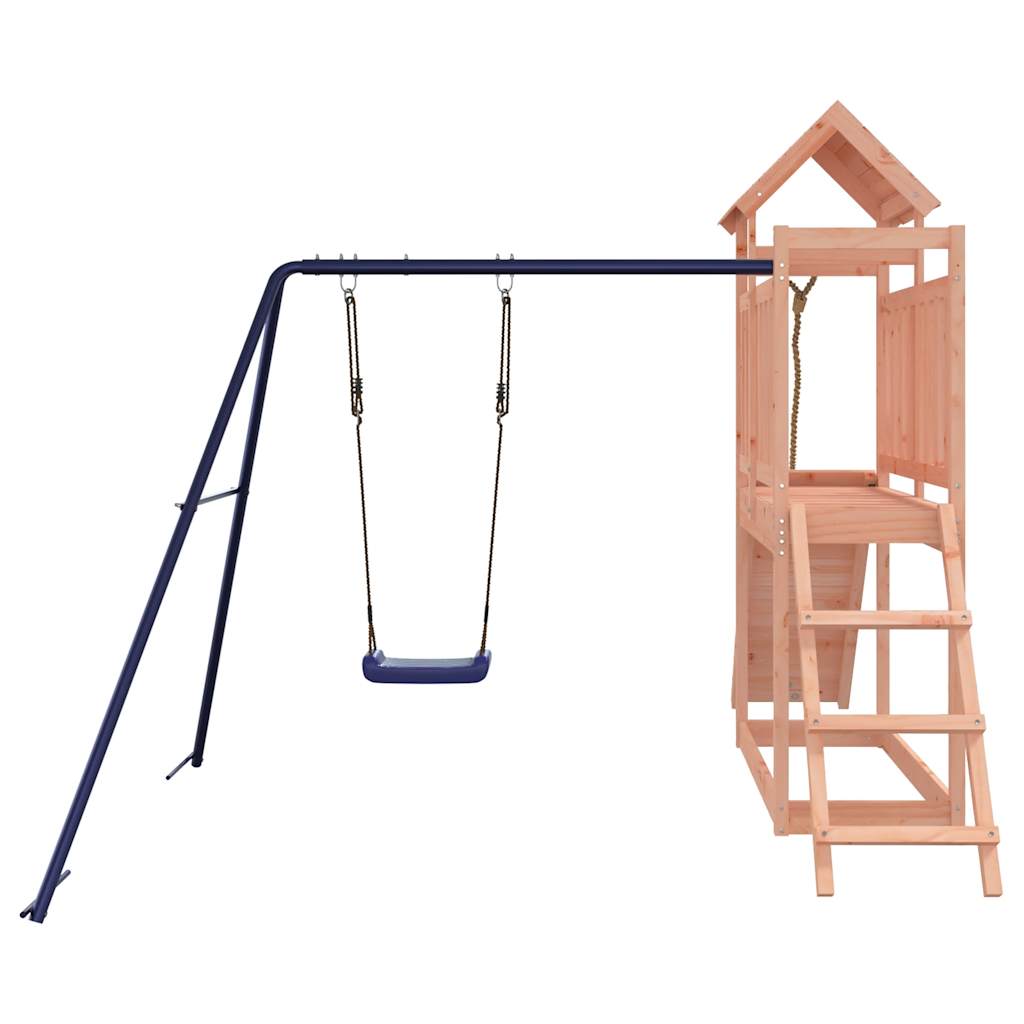 Spielturm aus imprägniertem Kiefernholz und massivem Douglasien- und Kiefernholz