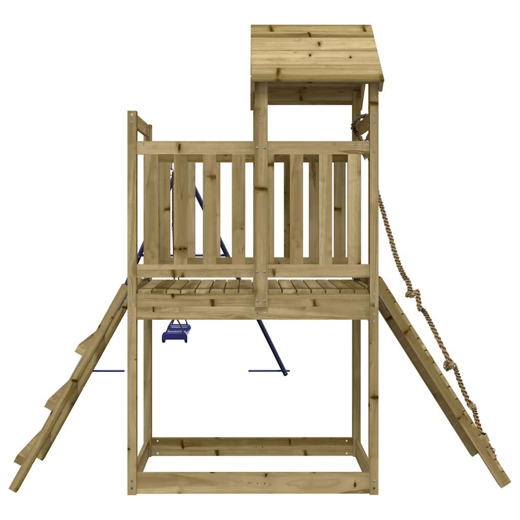 Spielturm aus imprägniertem Kiefernholz und massivem Douglasien- und Kiefernholz