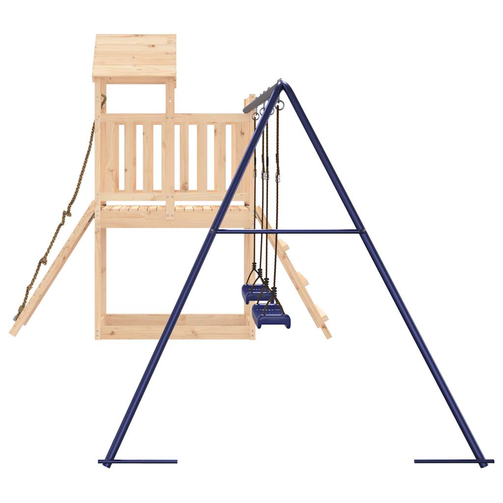 Spielturm aus imprägniertem Kiefernholz und massivem Douglasien- und Kiefernholz
