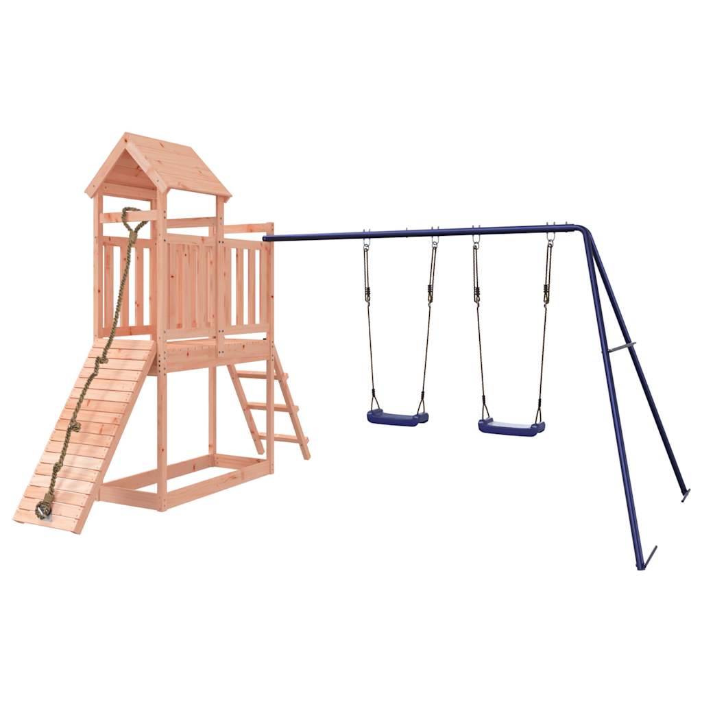 Spielturm aus imprägniertem Kiefernholz und massivem Douglasien- und Kiefernholz