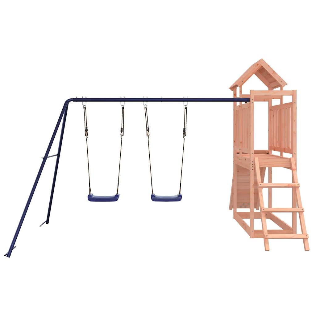Spielturm aus imprägniertem Kiefernholz und massivem Douglasien- und Kiefernholz