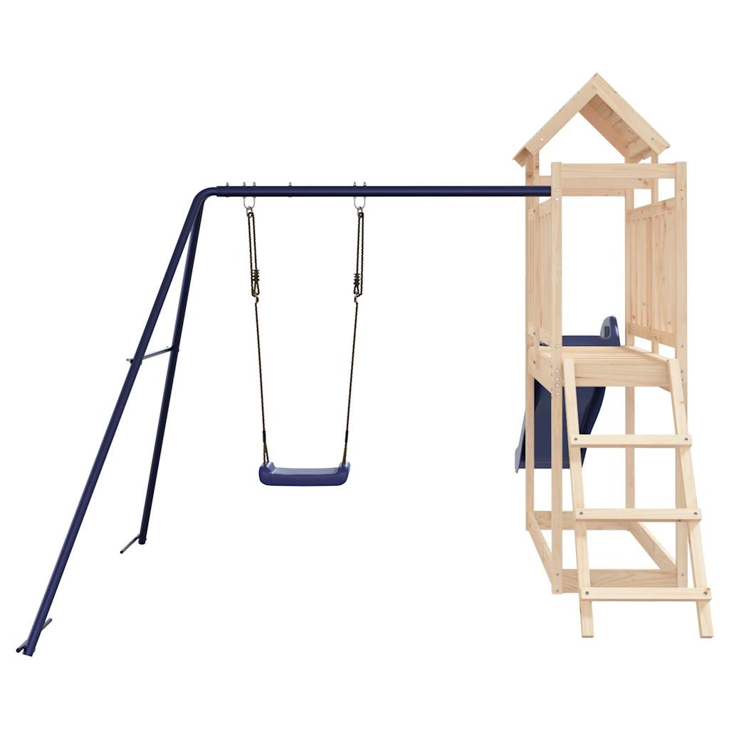 Spielturm aus imprägniertem Kiefernholz und massivem Douglasien- und Kiefernholz