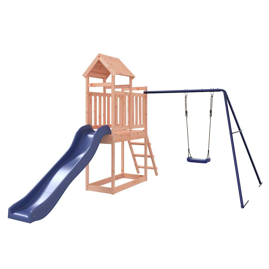 Spielturm aus imprägniertem Kiefernholz und massivem Douglasien- und Kiefernholz
