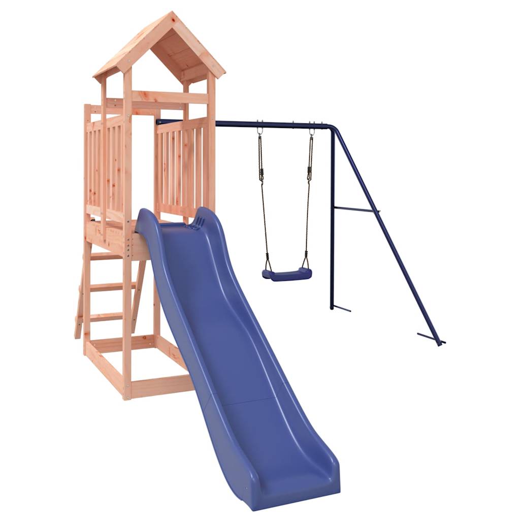 Spielturm aus imprägniertem Kiefernholz und massivem Douglasien- und Kiefernholz