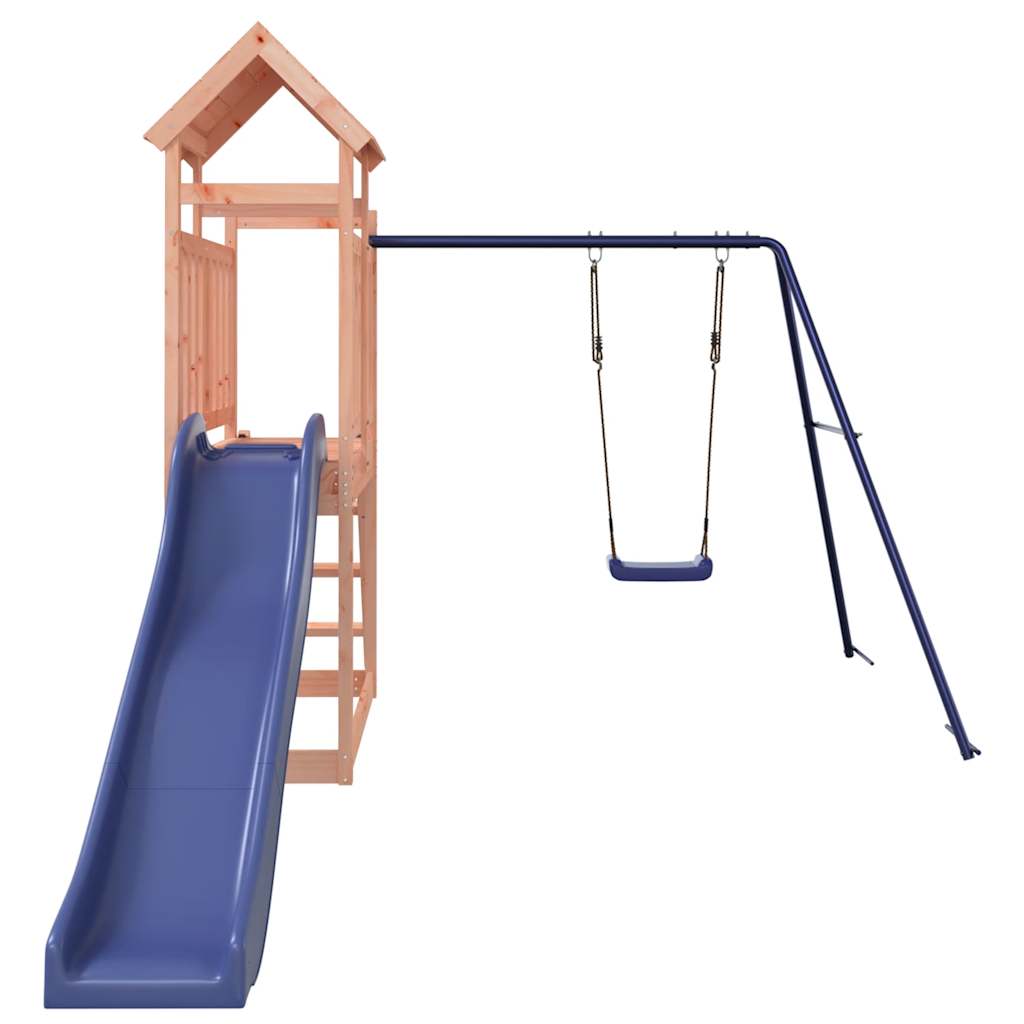 Spielturm aus imprägniertem Kiefernholz und massivem Douglasien- und Kiefernholz