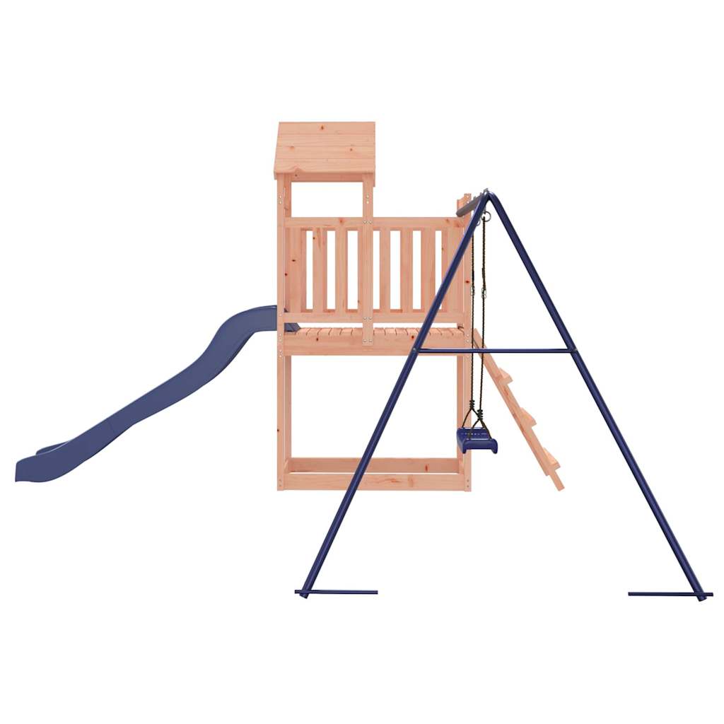 Spielturm aus imprägniertem Kiefernholz und massivem Douglasien- und Kiefernholz