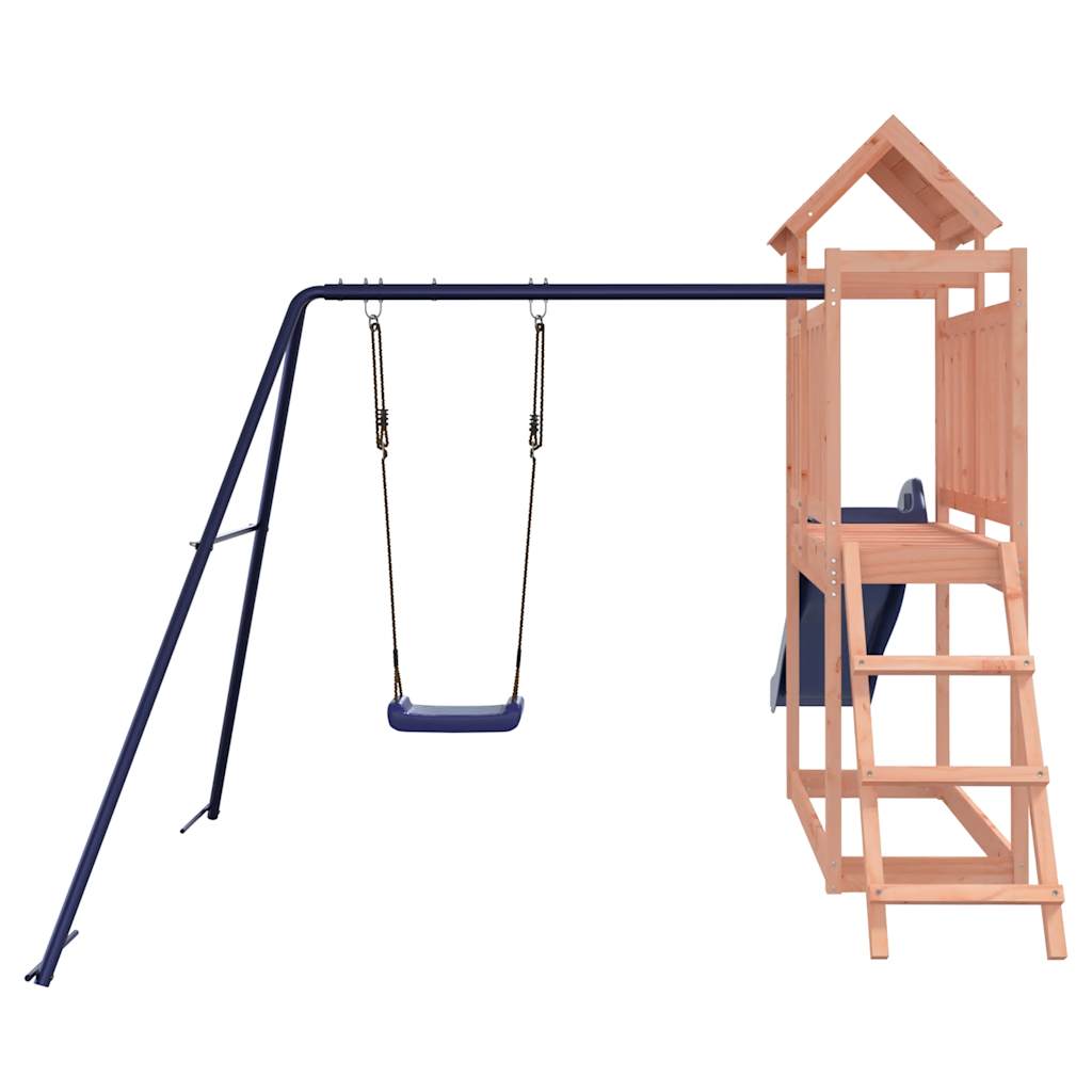 Spielturm aus imprägniertem Kiefernholz und massivem Douglasien- und Kiefernholz