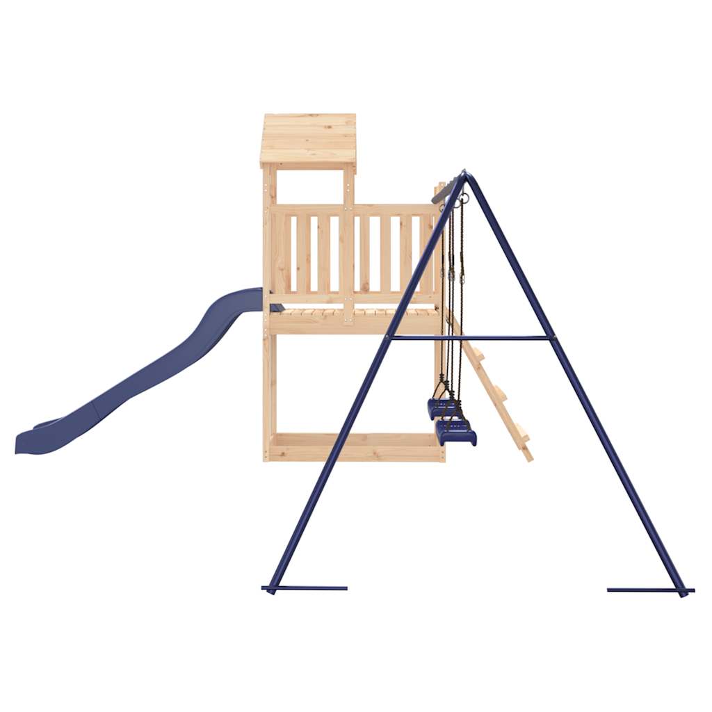 Spielturm aus imprägniertem Kiefernholz und massivem Douglasien- und Kiefernholz
