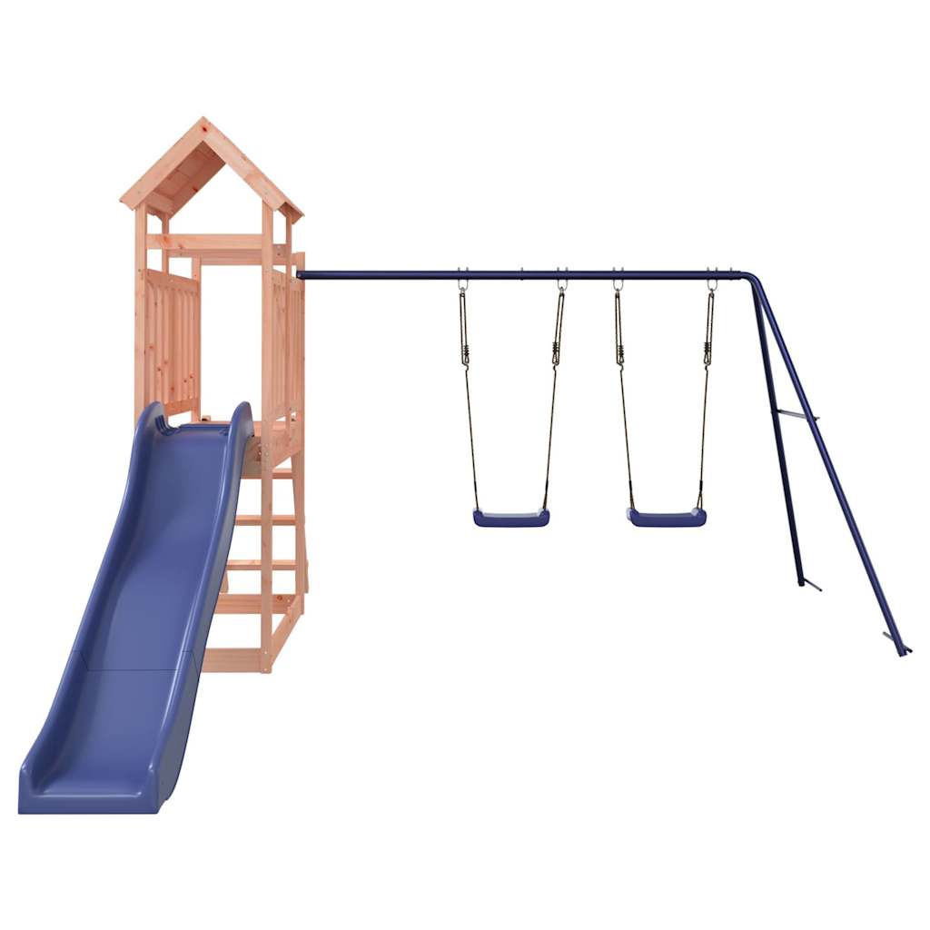 Spielturm aus imprägniertem Kiefernholz und massivem Douglasien- und Kiefernholz