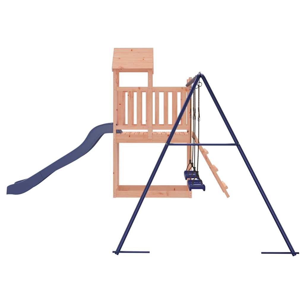 Spielturm aus imprägniertem Kiefernholz und massivem Douglasien- und Kiefernholz
