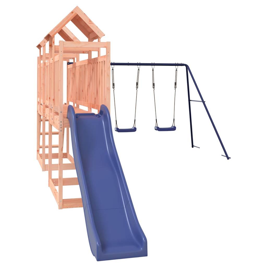 Spielturm aus imprägniertem Kiefernholz und massivem Douglasien- und Kiefernholz