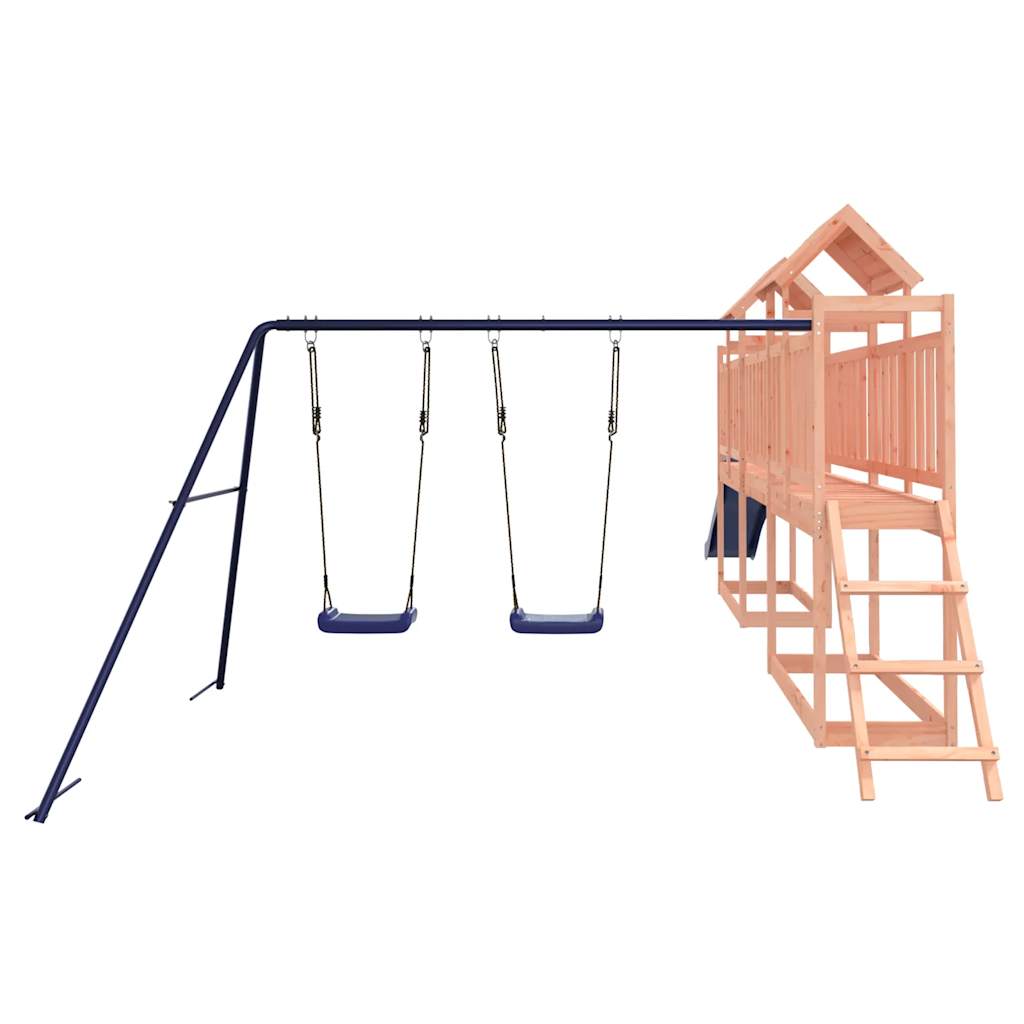 Spielturm aus imprägniertem Kiefernholz und massivem Douglasien- und Kiefernholz