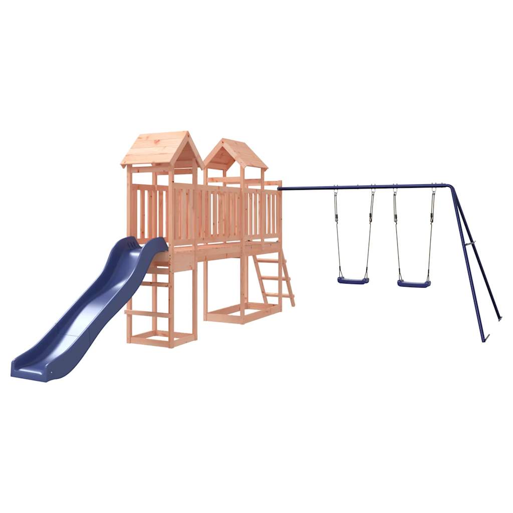 Spielturm aus imprägniertem Kiefernholz und massivem Douglasien- und Kiefernholz
