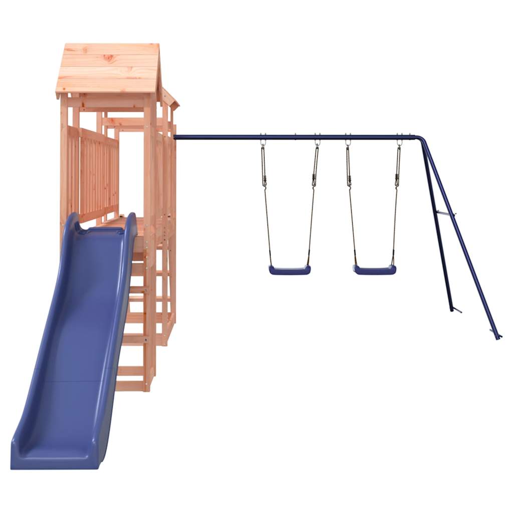 Spielturm aus imprägniertem Kiefernholz und massivem Douglasien- und Kiefernholz
