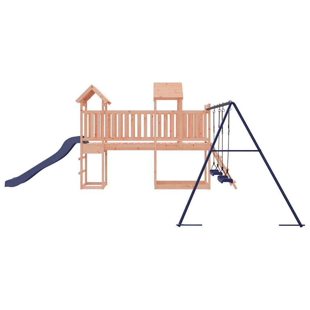 Spielturm aus imprägniertem Kiefernholz und massivem Douglasien- und Kiefernholz