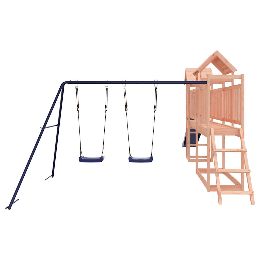 Spielturm aus imprägniertem Kiefernholz und massivem Douglasien- und Kiefernholz
