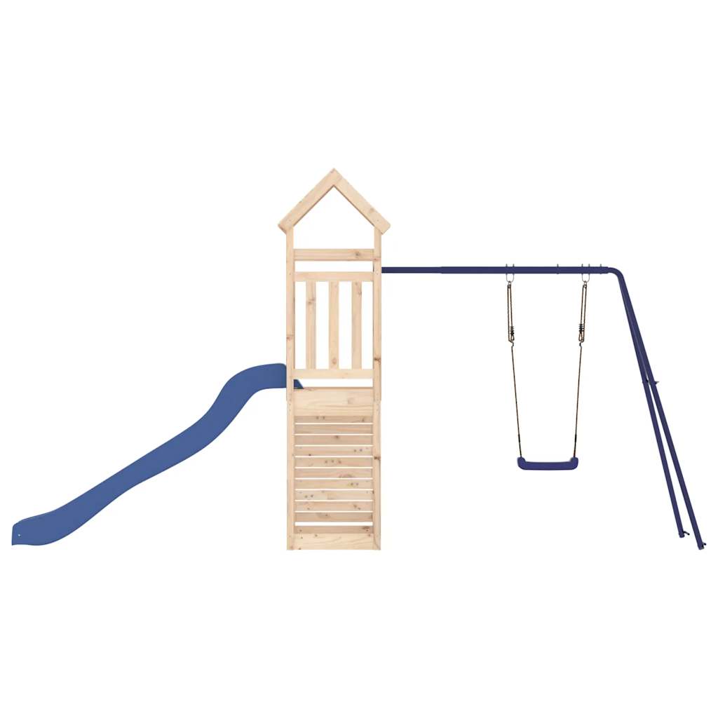 Spielturm aus imprägniertem Kiefernholz und massivem Douglasien- und Kiefernholz