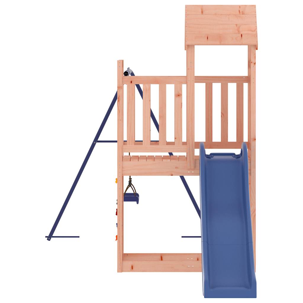 Spielturm aus imprägniertem Kiefernholz und massivem Douglasien- und Kiefernholz