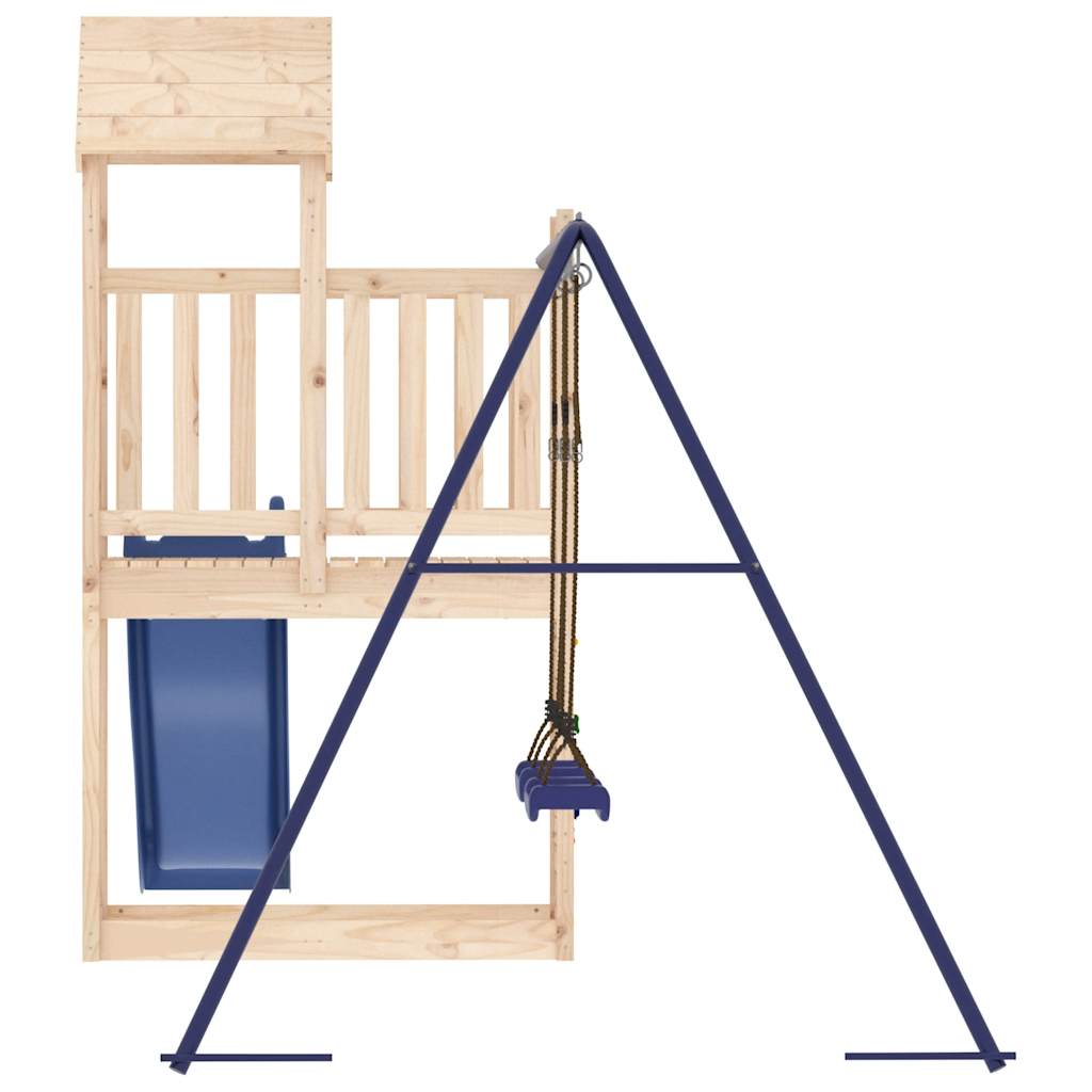 Spielturm aus imprägniertem Kiefernholz und massivem Douglasien- und Kiefernholz