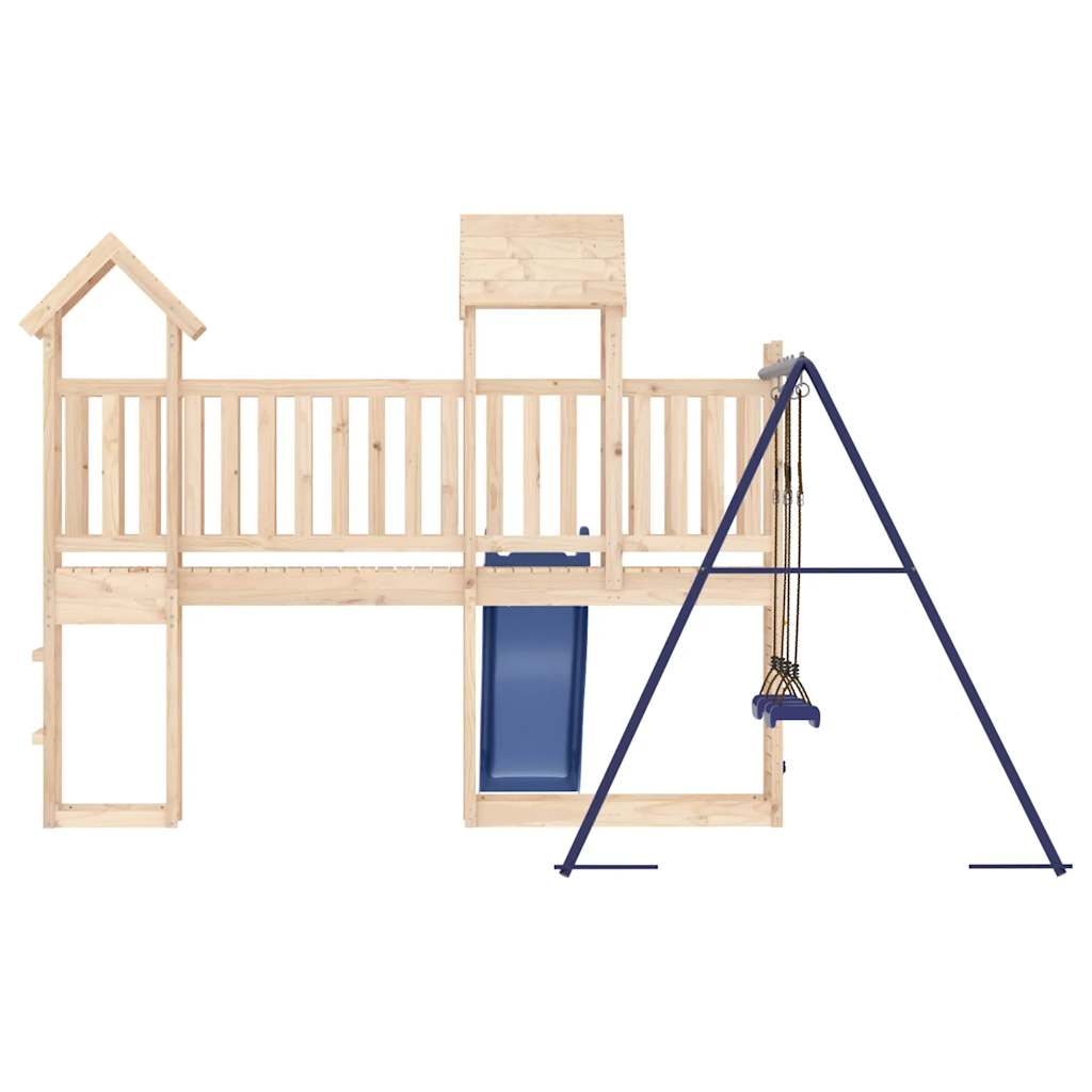 Spielturm aus imprägniertem Kiefernholz und massivem Douglasien- und Kiefernholz