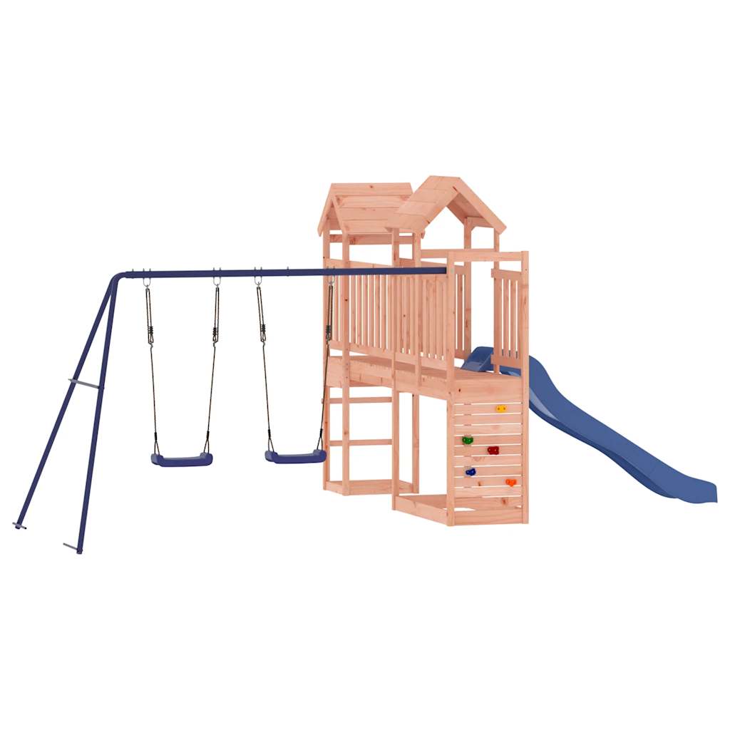 Spielturm aus imprägniertem Kiefernholz und massivem Douglasien- und Kiefernholz