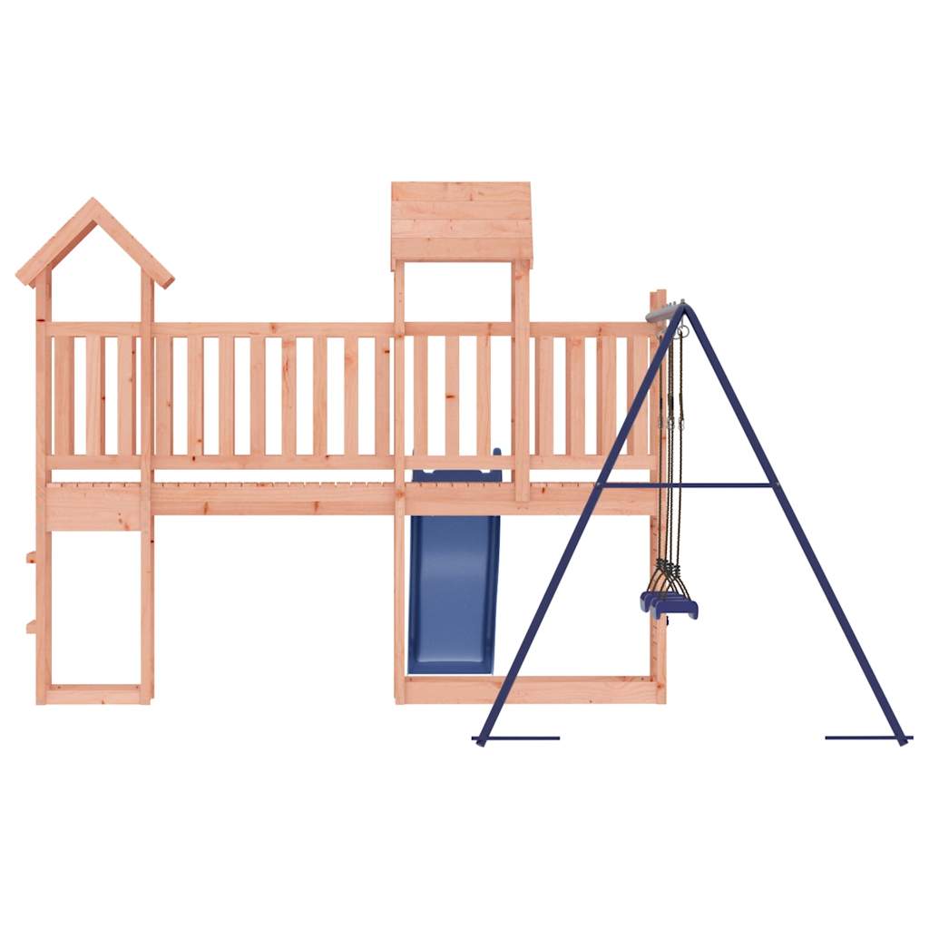 Spielturm aus imprägniertem Kiefernholz und massivem Douglasien- und Kiefernholz