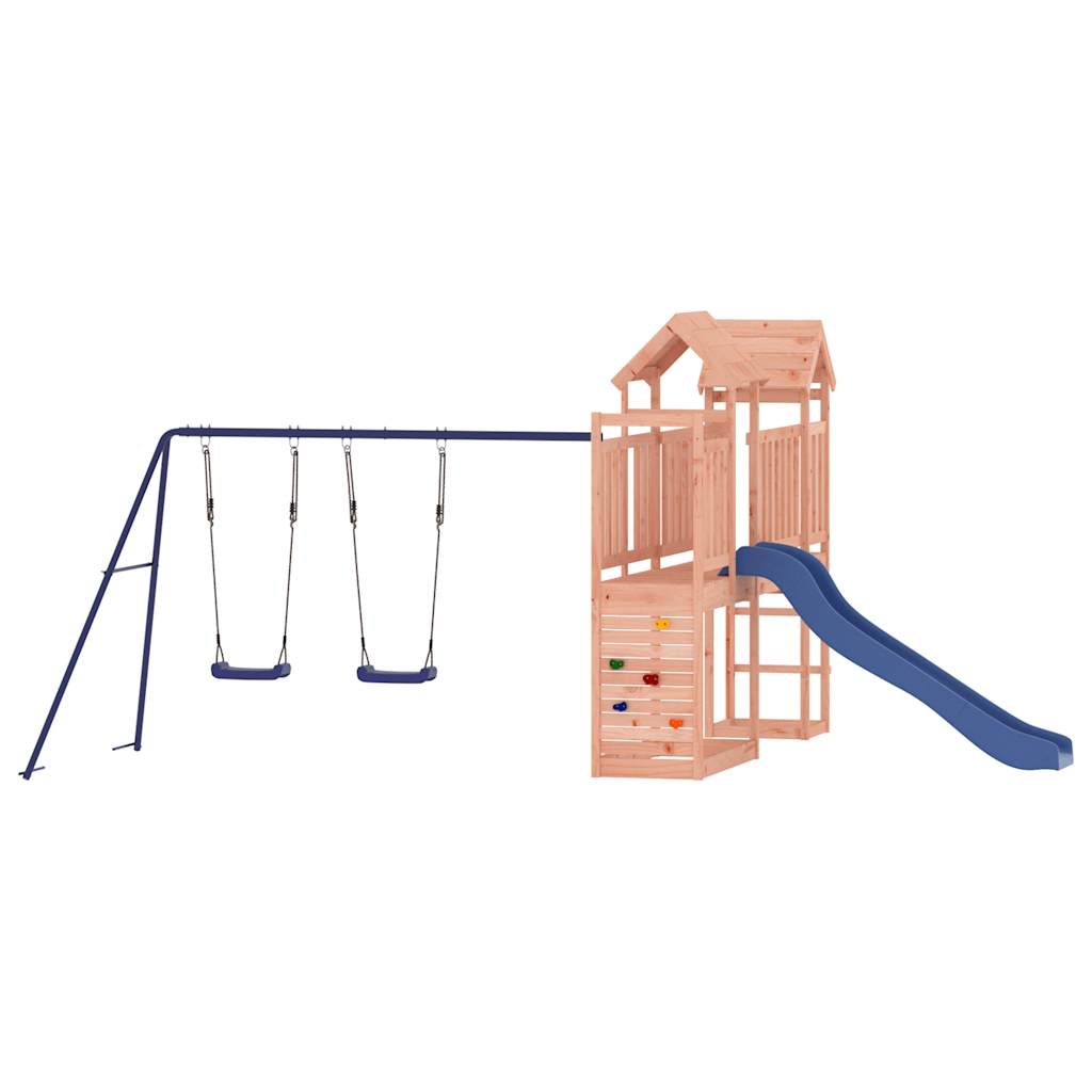 Spielturm aus imprägniertem Kiefernholz und massivem Douglasien- und Kiefernholz