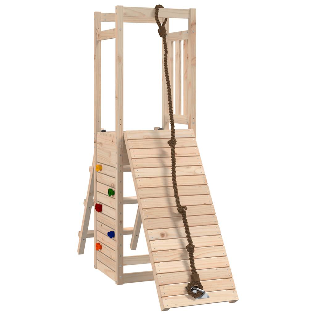 Spielturm aus imprägniertem Kiefernholz und massivem Douglasien- und Kiefernholz
