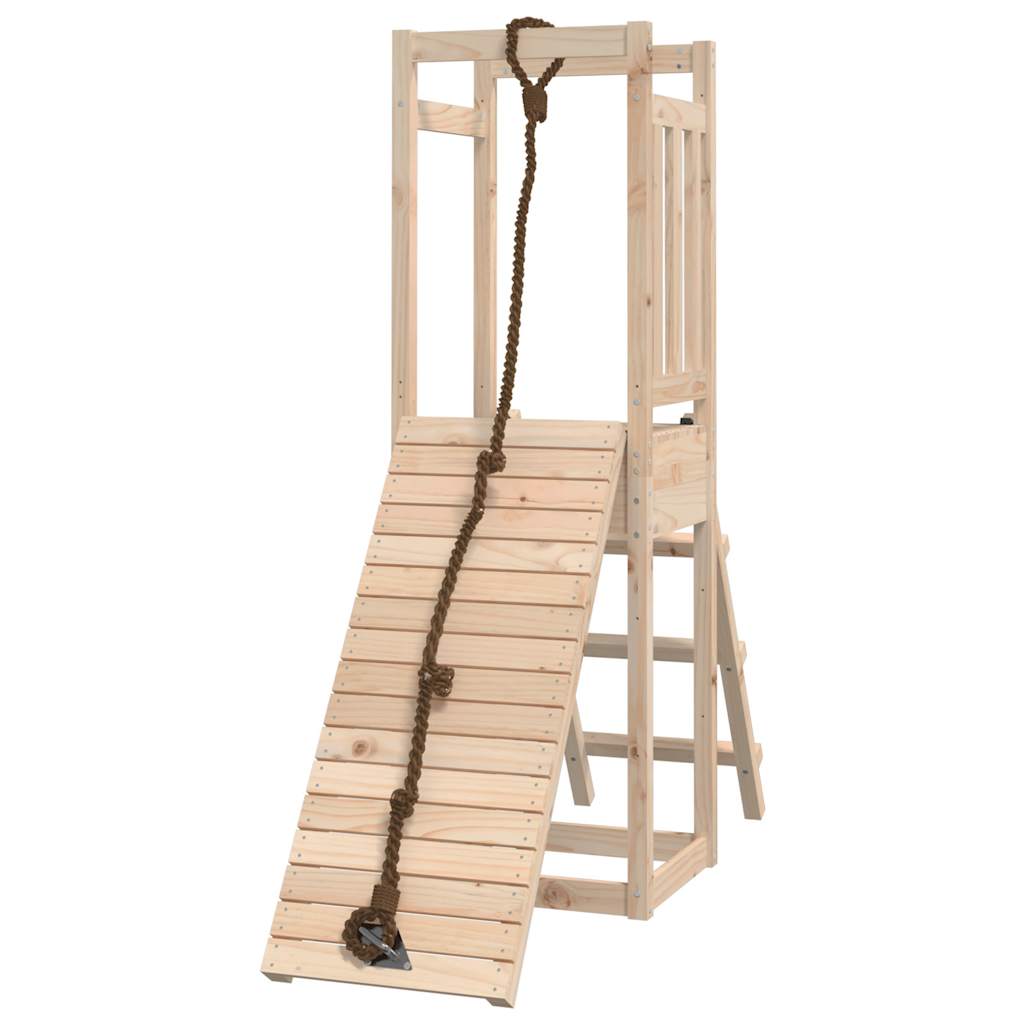 Spielturm aus imprägniertem Kiefernholz und massivem Douglasien- und Kiefernholz