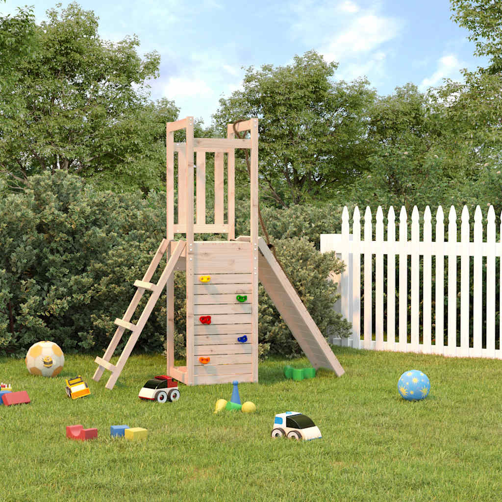 Spielturm aus imprägniertem Kiefernholz und massivem Douglasien- und Kiefernholz