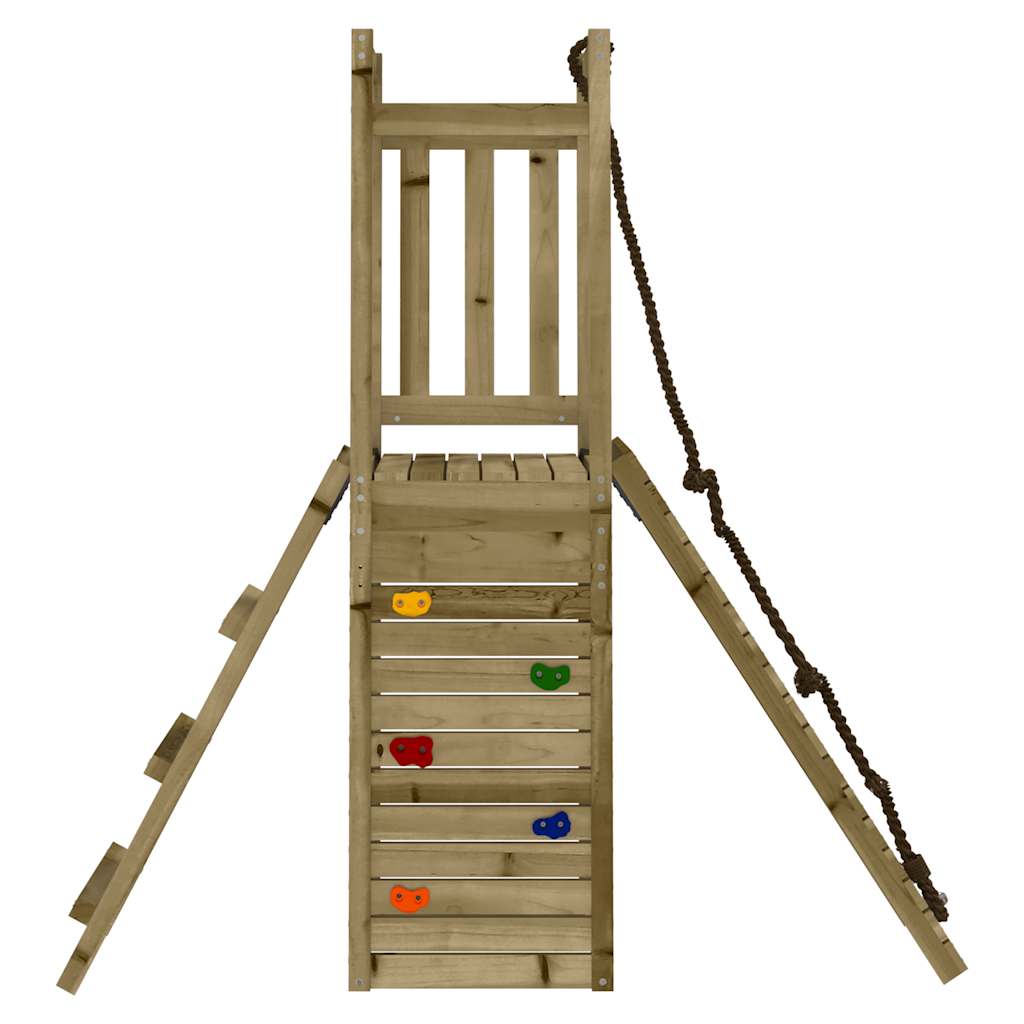 Spielturm aus imprägniertem Kiefernholz und massivem Douglasien- und Kiefernholz