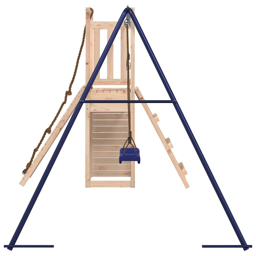 Spielturm aus imprägniertem Kiefernholz und massivem Douglasien- und Kiefernholz