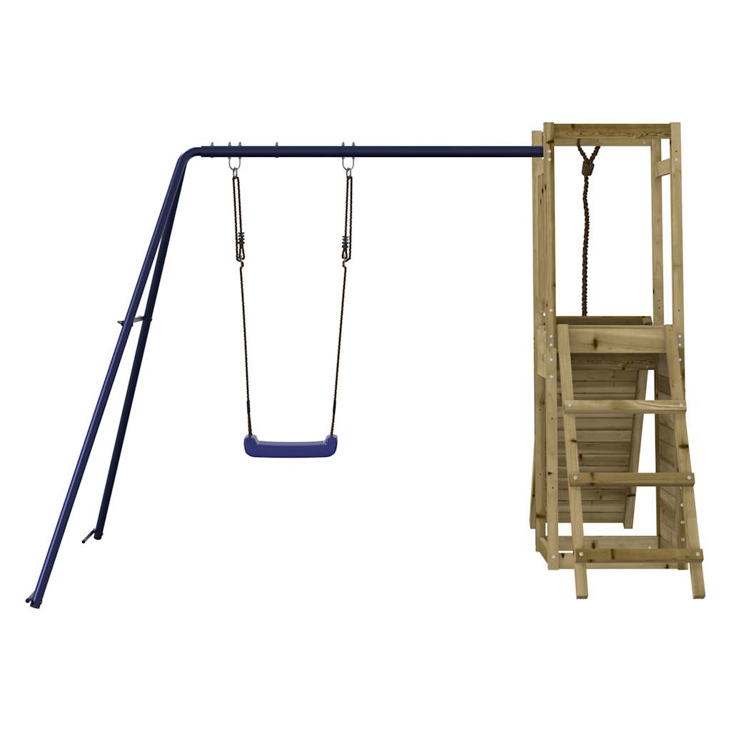 Spielturm aus imprägniertem Kiefernholz und massivem Douglasien- und Kiefernholz